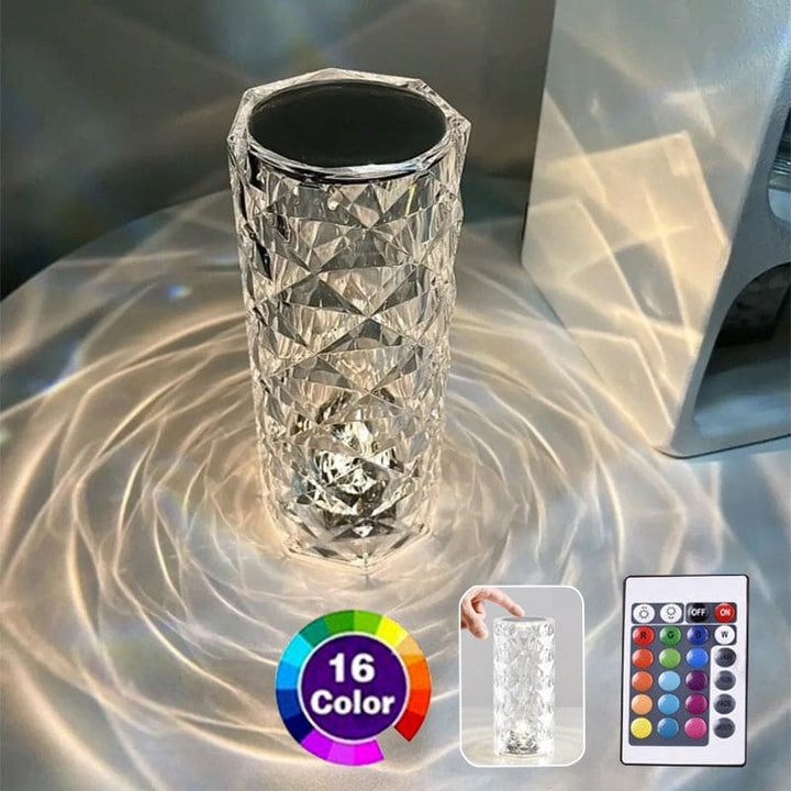 3 or 16 Colors LED Crystal Table Lamp